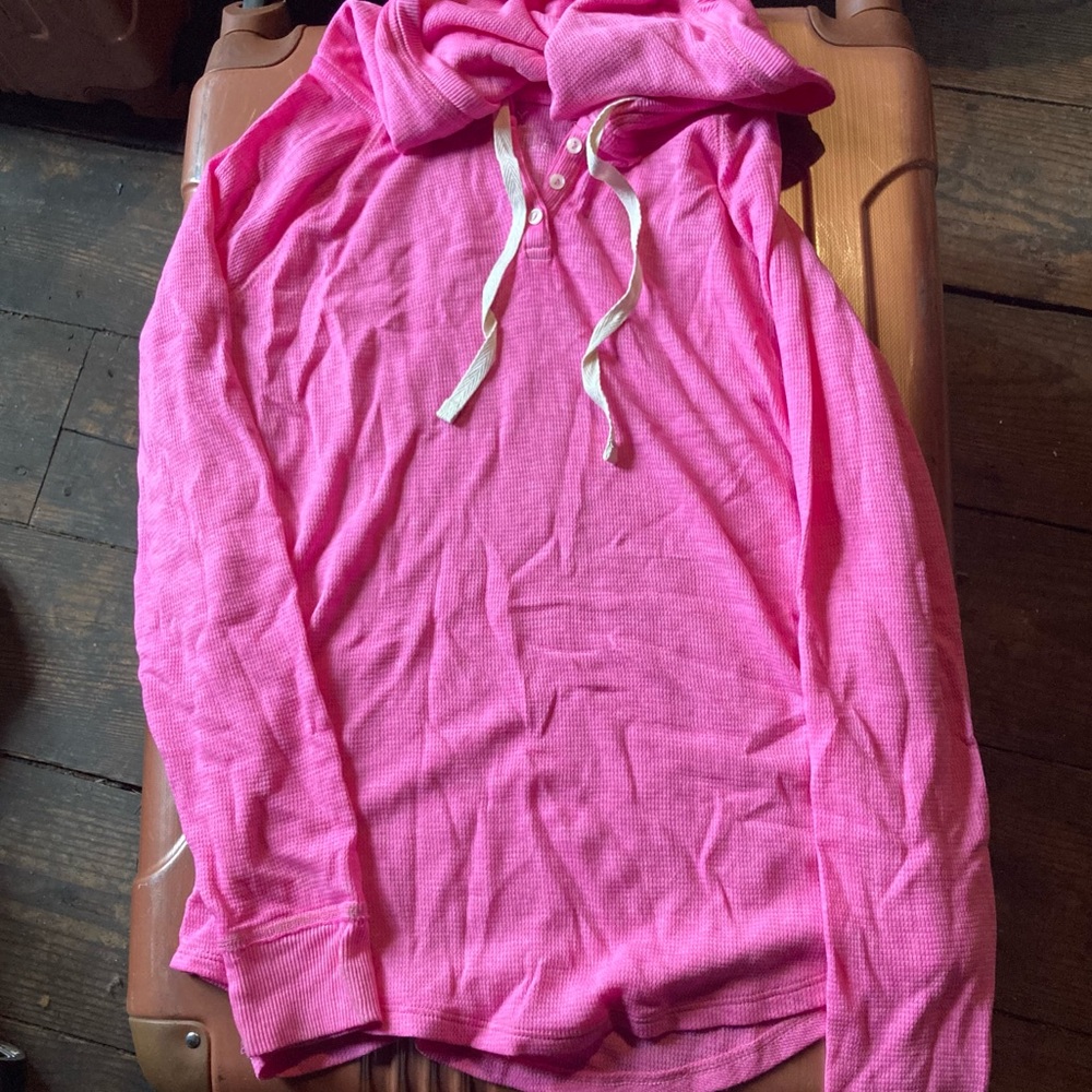 American Eagle Waffle Henley T Size S